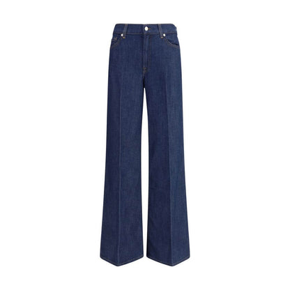 7FOR Blue Cotton Jeans Denim