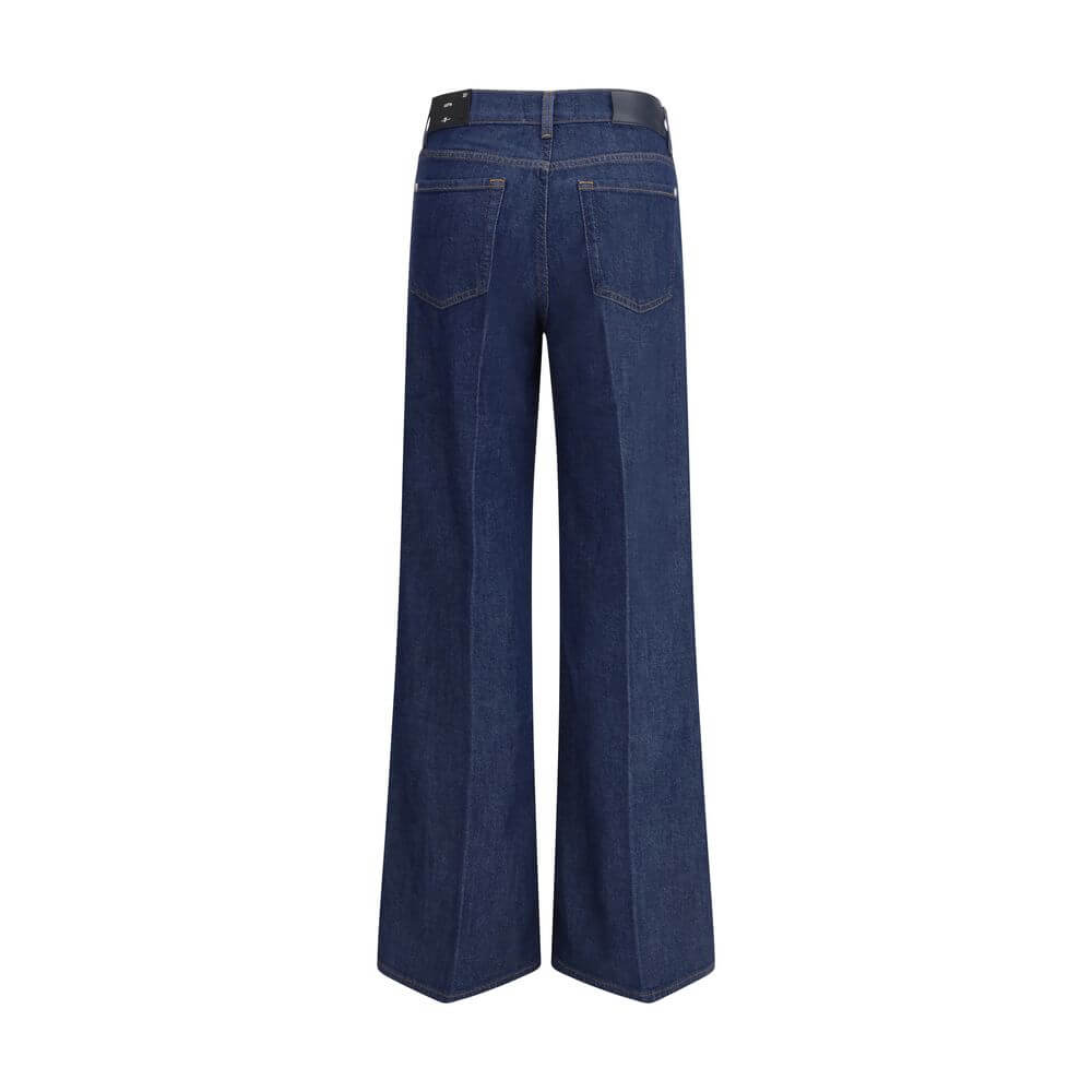7FOR Blue Cotton Jeans Denim