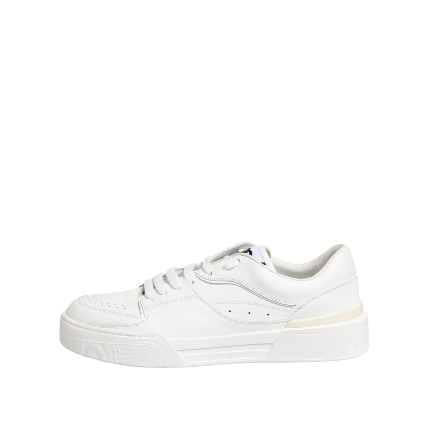 Dolce & Gabbana White Miami Leather Low Top Sneakers Shoes