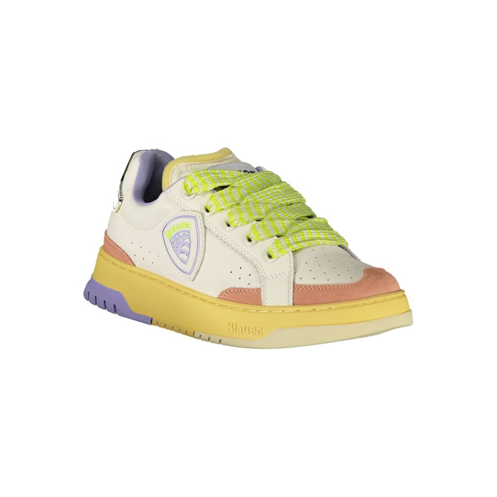 Blauer White Polyurethane Women Sneaker 1728,67403481248,Blauer,EU36/US6,EU37/US7,EU38/US8,EU39/US9,EU40/US10,EU41/US11,Low Tops - Sneakers - Shoes,New with tags,Shoes,Sneakers - Shoes,White,Women
