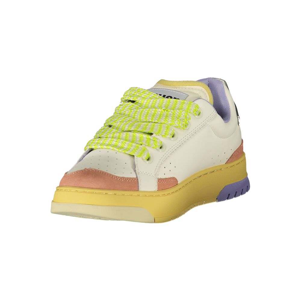 Blauer White Polyurethane Women Sneaker 1728,67403481248,Blauer,EU36/US6,EU37/US7,EU38/US8,EU39/US9,EU40/US10,EU41/US11,Low Tops - Sneakers - Shoes,New with tags,Shoes,Sneakers - Shoes,White,Women
