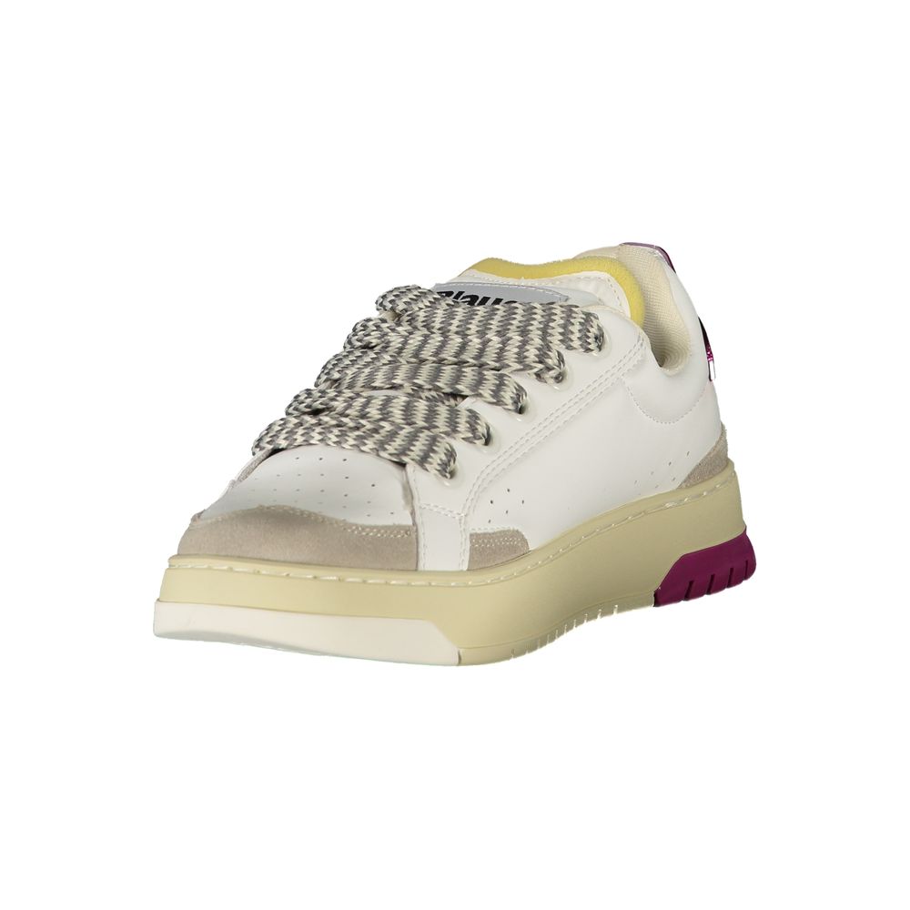 Blauer White Polyurethane Women Sneaker 1728,67403481248,Blauer,EU36/US6,EU37/US7,EU38/US8,EU39/US9,EU40/US10,EU41/US11,Low Tops - Sneakers - Shoes,New with tags,Shoes,Sneakers - Shoes,White,Women