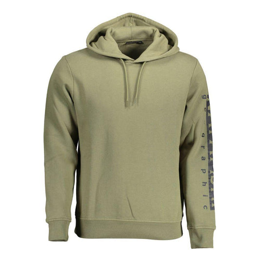 Napapijri Verde Cotton Men Sweatshirt