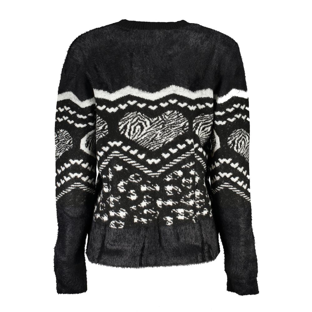 Desigual Black Acrylic Women Sweater with Metallic Fiber
