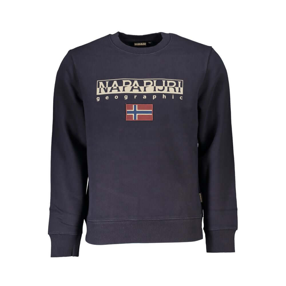 Napapijri Blue Cotton Sweatshirt