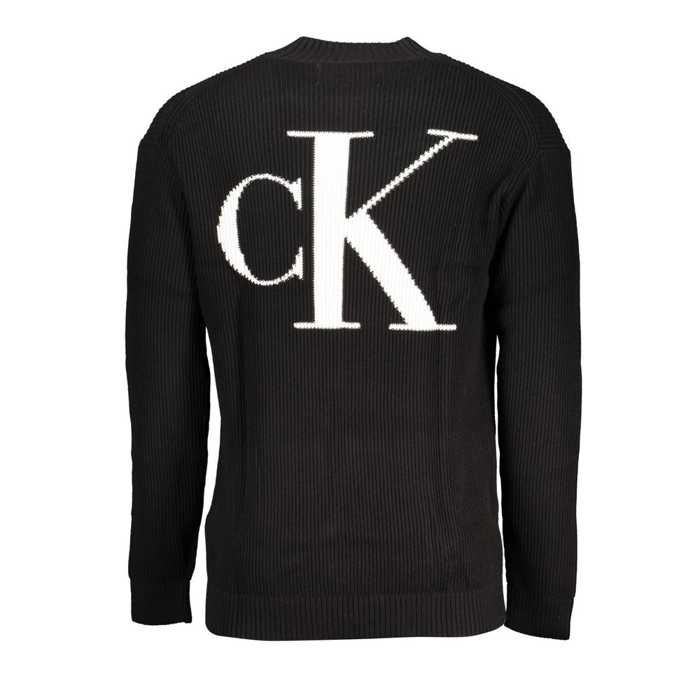 Calvin Klein Black Cotton Men Sweater