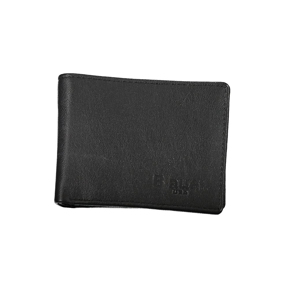 Blauer Black Leather Wallet Blauer