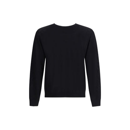 Prada Black Fleece Wool Sweatshirt