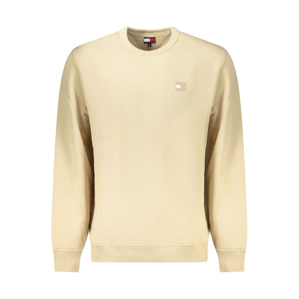 Tommy Hilfiger Beige Cotton Men Sweatshirt