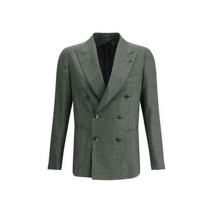 Tagliatore Bicolor Fleece Wool Blazer