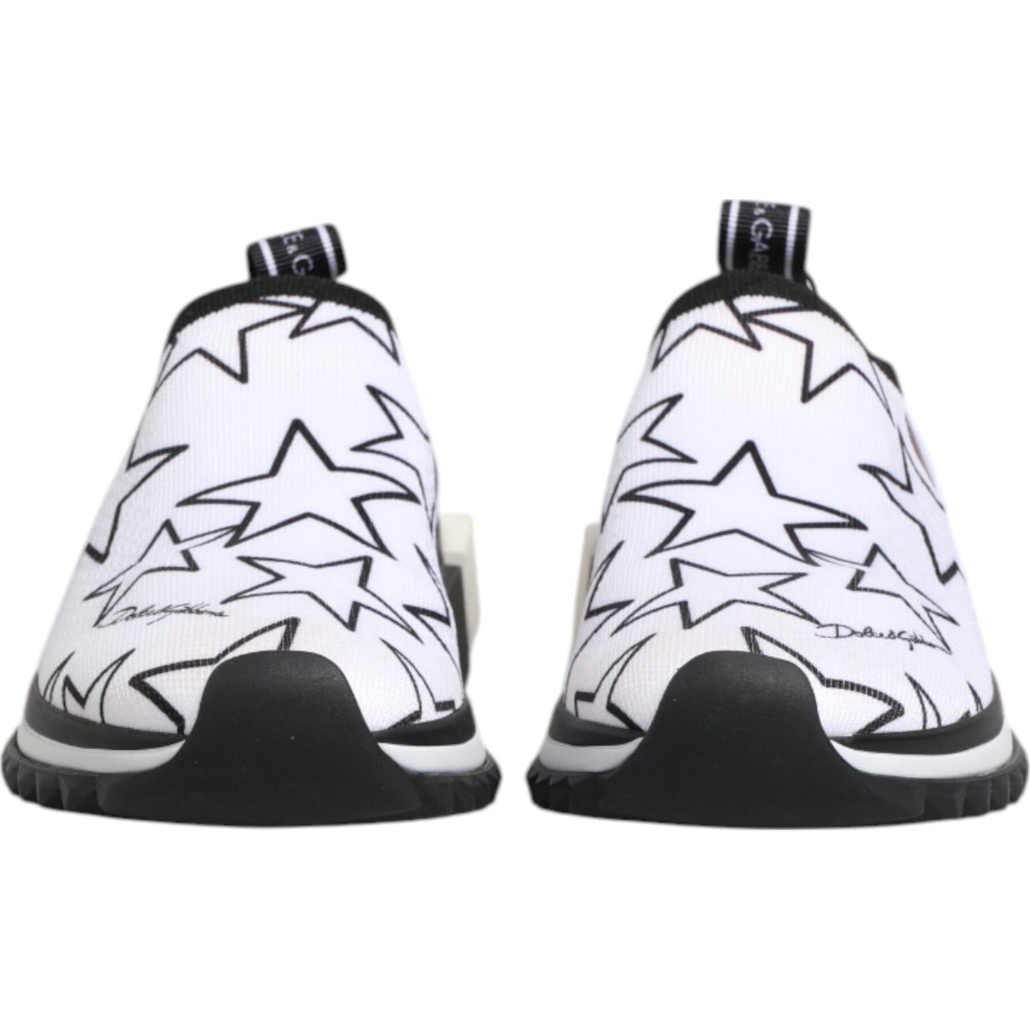 Dolce & Gabbana White Stars Sorrento Low Top Sneakers Shoes