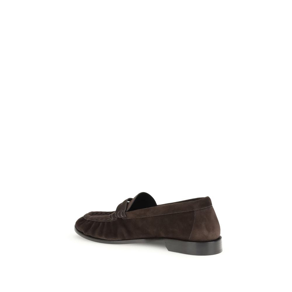 Saint Laurent Brown Calf Leather Bos Taurus Slip-On Loafers