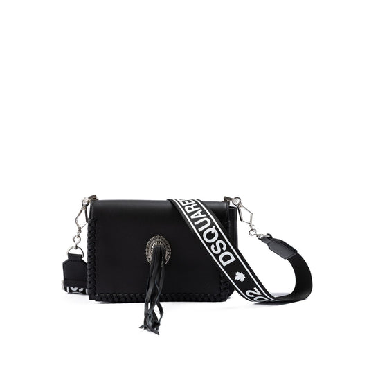 Dsquared² Black Leather Crossbody Bag Dsquared²