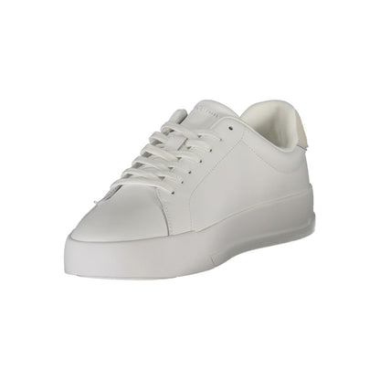 Tommy Hilfiger White Polyurethane Men Sneaker