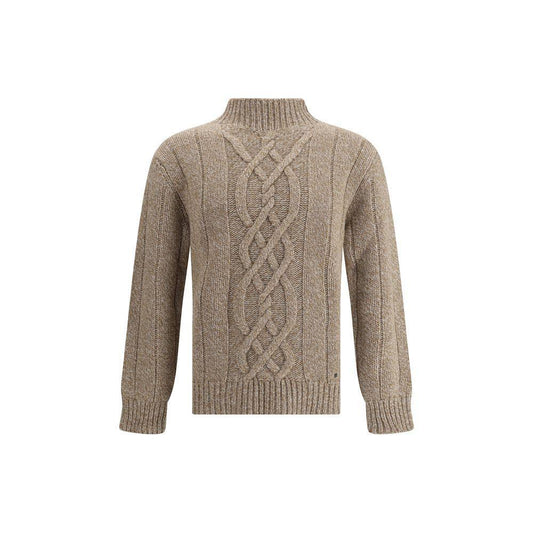 Brooksfield Beige Wool Sweatshirt Brooksfield