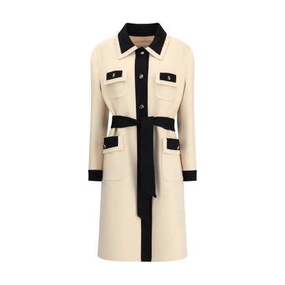 Valentino Cream Fleece Wool Coat Valentino