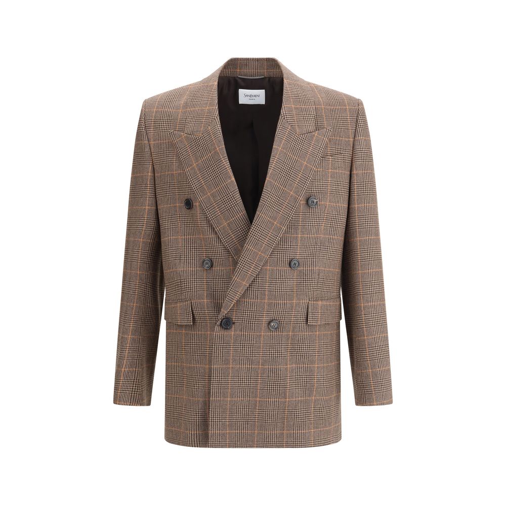 Saint Laurent Beige Wool Blazer