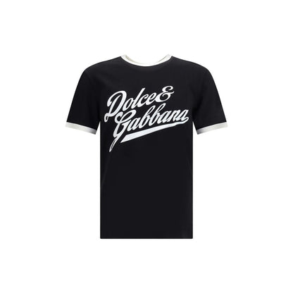 Dolce & Gabbana Black Cotton T-Shirt