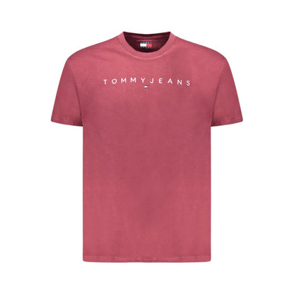 Tommy Hilfiger Red Cotton Men T-Shirt