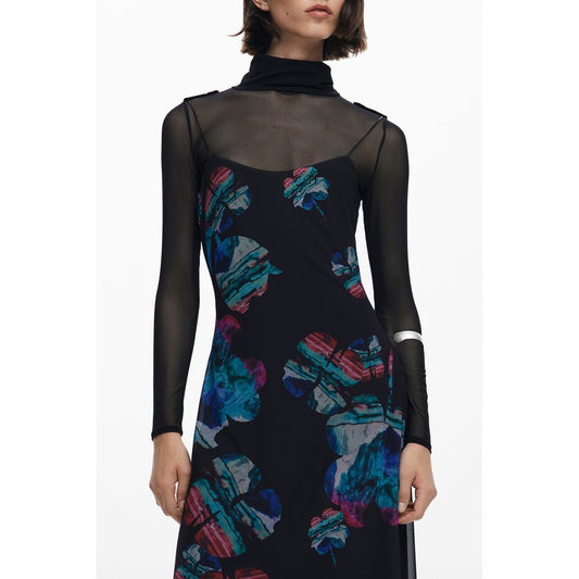 Desigual Nero Polyester Woman Dress