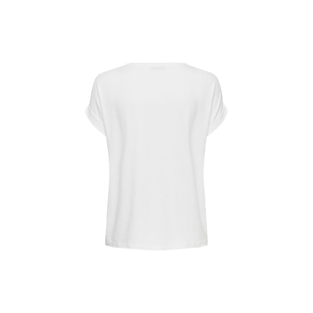 Only White Polyester T-Shirt Only