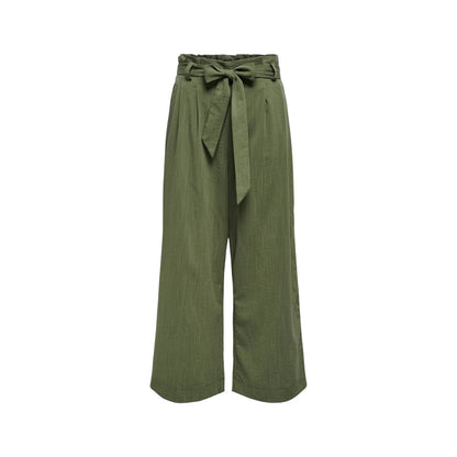 Only Green Viscose Casual Pants Only