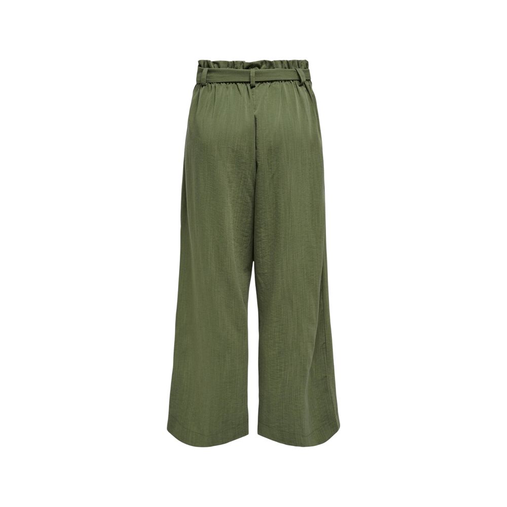 Only Green Viscose Casual Pants Only