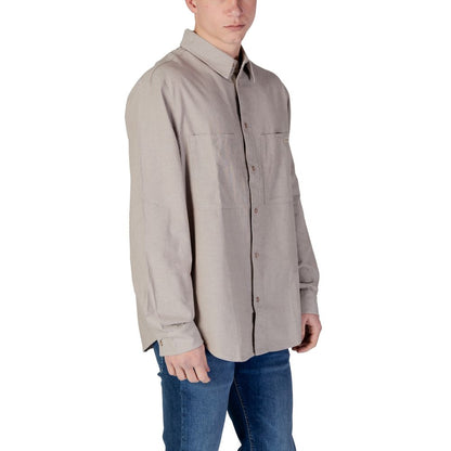 Calvin Klein Jeans Beige Recycled Cotton Shirt