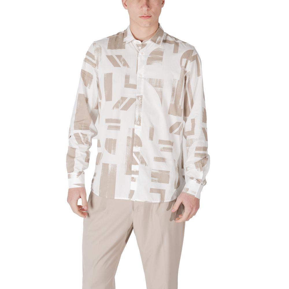 Antony Morato Beige Viscose Shirt