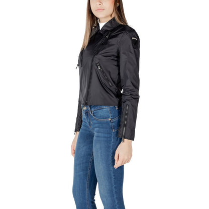 Blauer Black Polyamide Biker Jacket Blauer