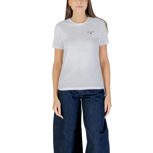 Only White Cotton T-Shirt Only