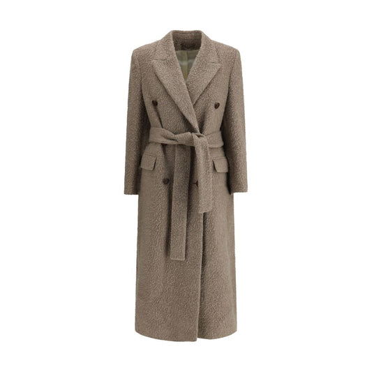 Golden Goose Beige Fleece Wool Coat