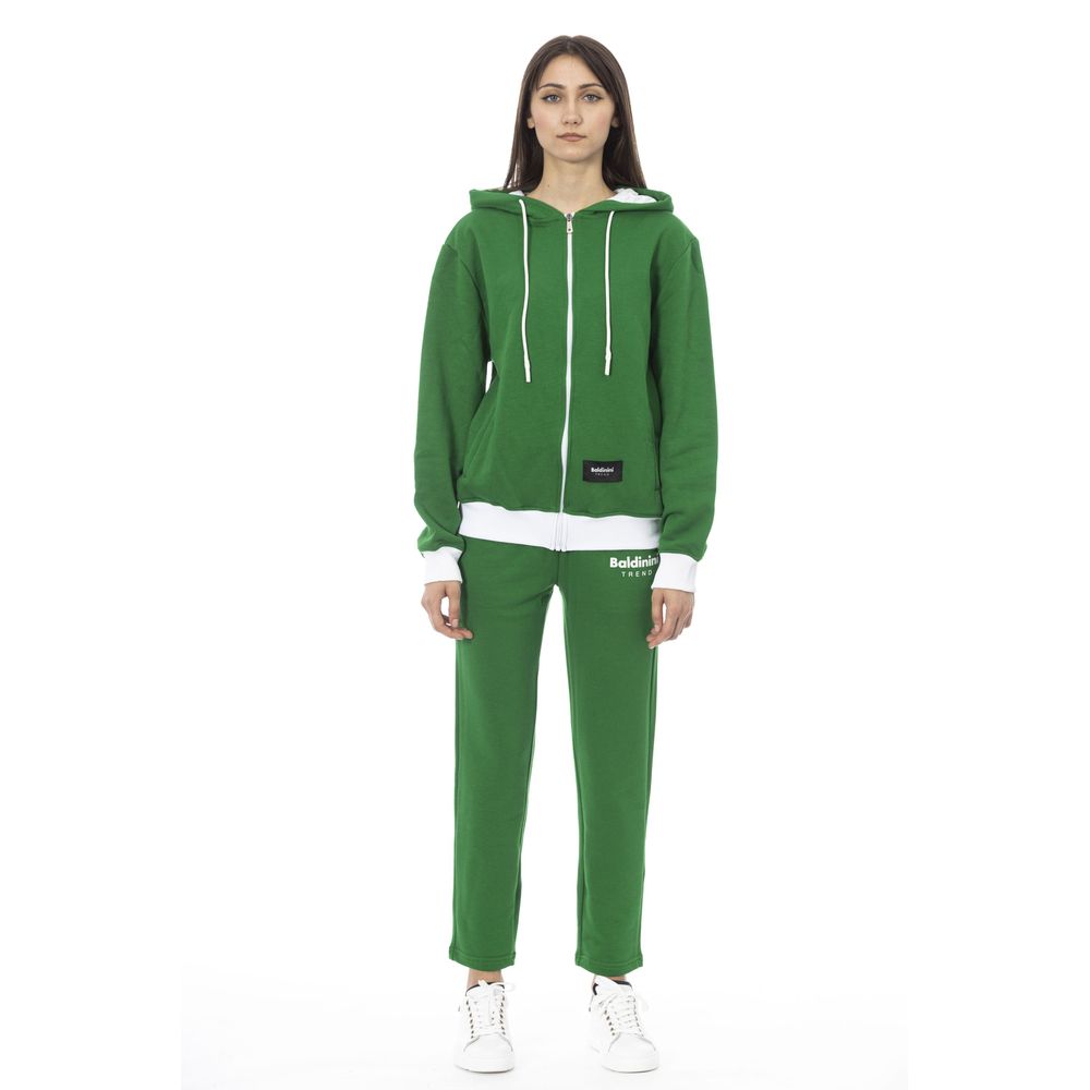 Baldinini Trend Green Cotton Women Sweater