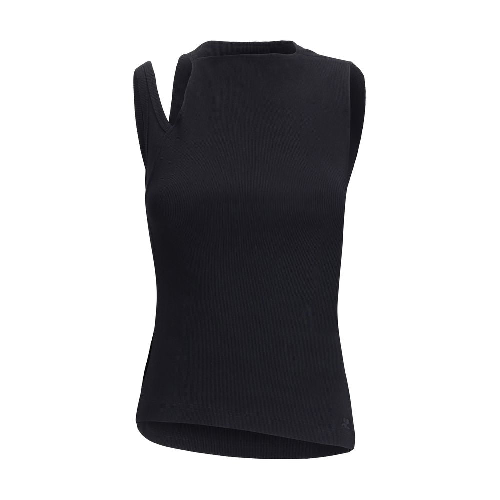 Courrèges Black Cotton Top