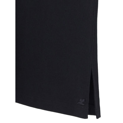 Courrèges Black Cotton Top Courrèges