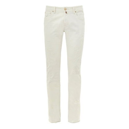 Jacob Cohen Blue Cotton Skinny Jeans