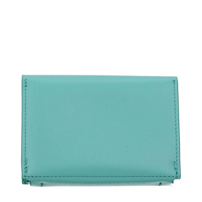 Jil Sander Green Leather Cardholder