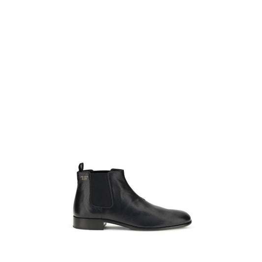 Prada Black Goatskin Ankle Boots 1728,72470364320,Ankle - Boots - Shoes,Black,Boots - Shoes,EU36/US6,EU38/US8,EU41/US11,New with tags,Prada,Shoes,Women