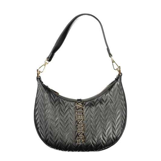 Mario Valentino Black Polyurethane Women's Shoulder Bag 1728,67403481248,Bags,Black,Handbags - Bags,Mario Valentino,New with tags,Women