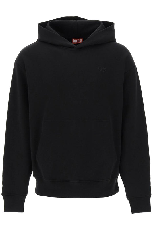 Diesel logo embroidered hoodie