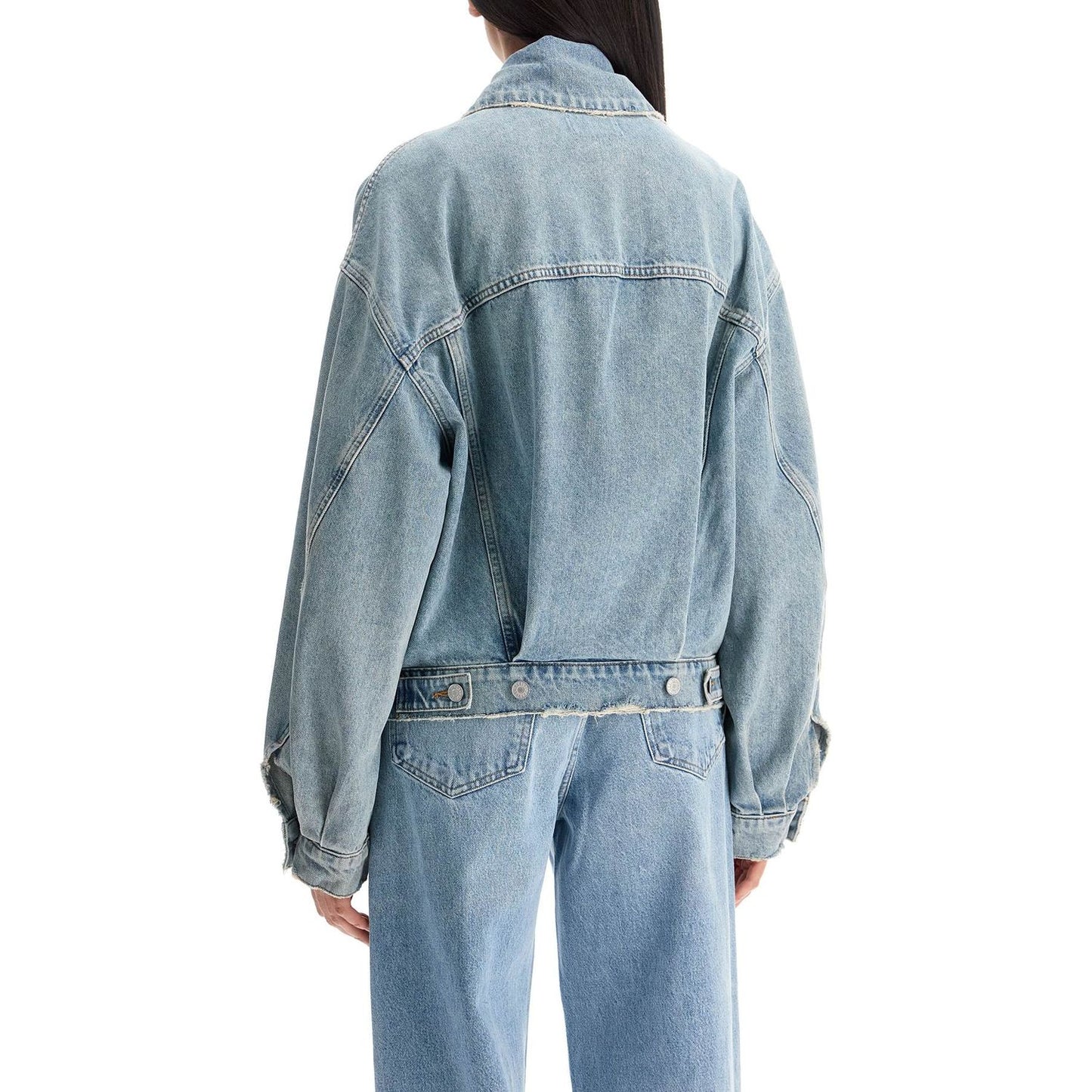 Agolde denim dalton balloon jacket with Jackets Agolde