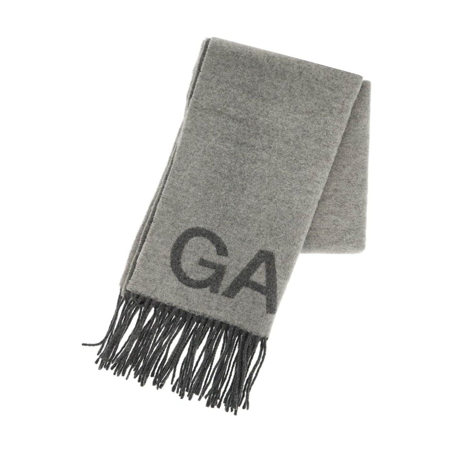 Ganni jacquard logo scarf Scarves Hats & Gloves Ganni