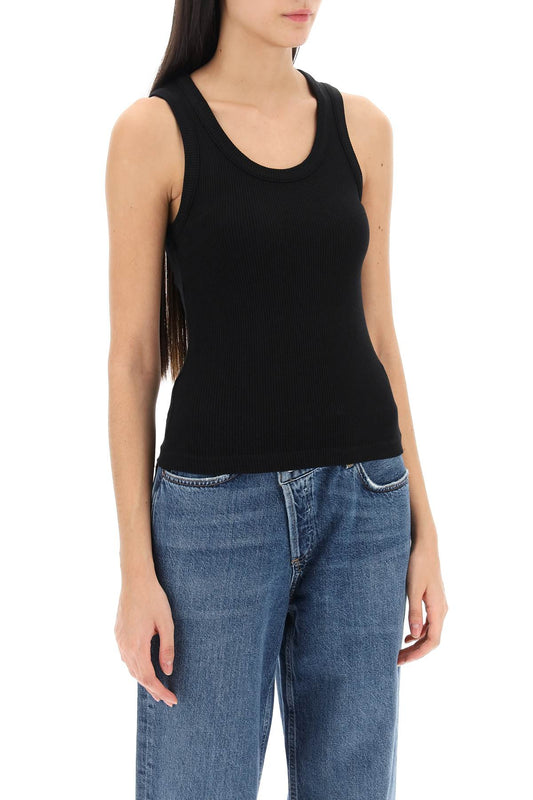 Agolde poppy ribbed tank top Topwear Agolde