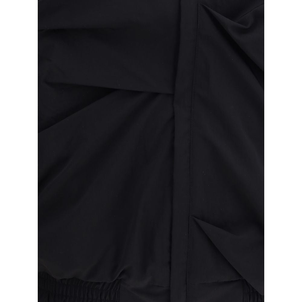ALAINPAUL Black Polyamide Full-Length Jacket ALAINPAUL