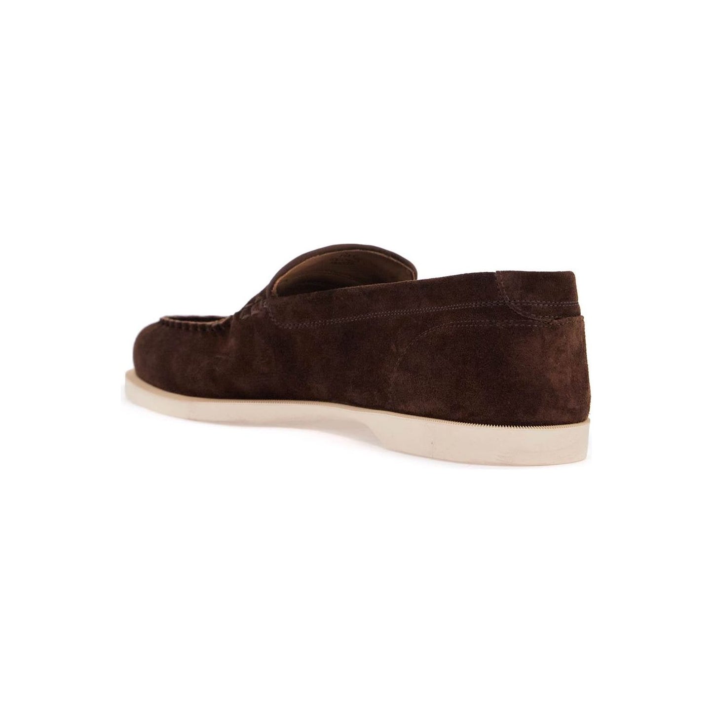 John Lobb dark brown suede casual shoes with velcro closure Lace-ups John Lobb Light Gray
