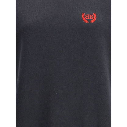 Balenciaga Black Cotton Casual Dress Balenciaga