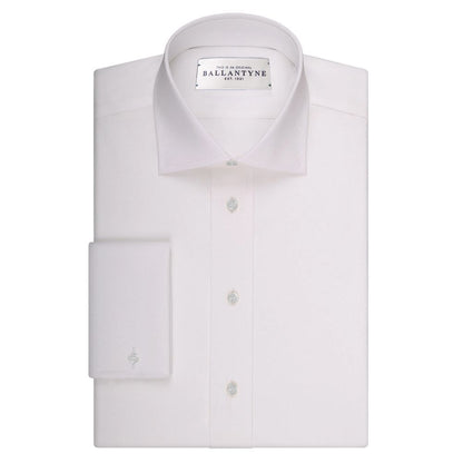 Ballantyne White Cotton Dress Shirt Ballantyne