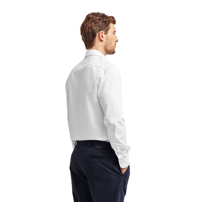 Ballantyne White Cotton Dress Shirt Ballantyne
