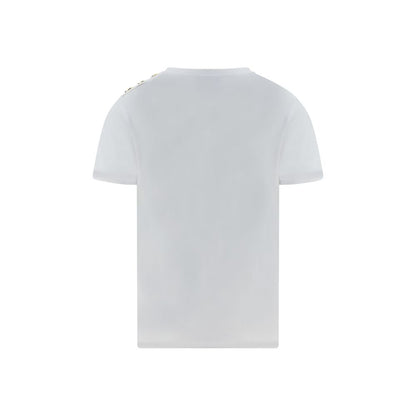 Balmain White Cotton T-Shirt Balmain