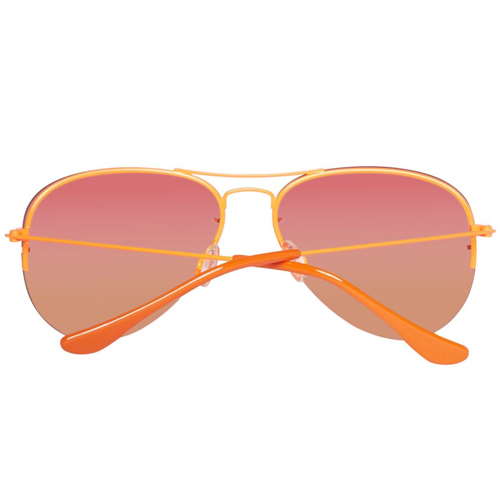 Benetton Orange Metal Sunglasses